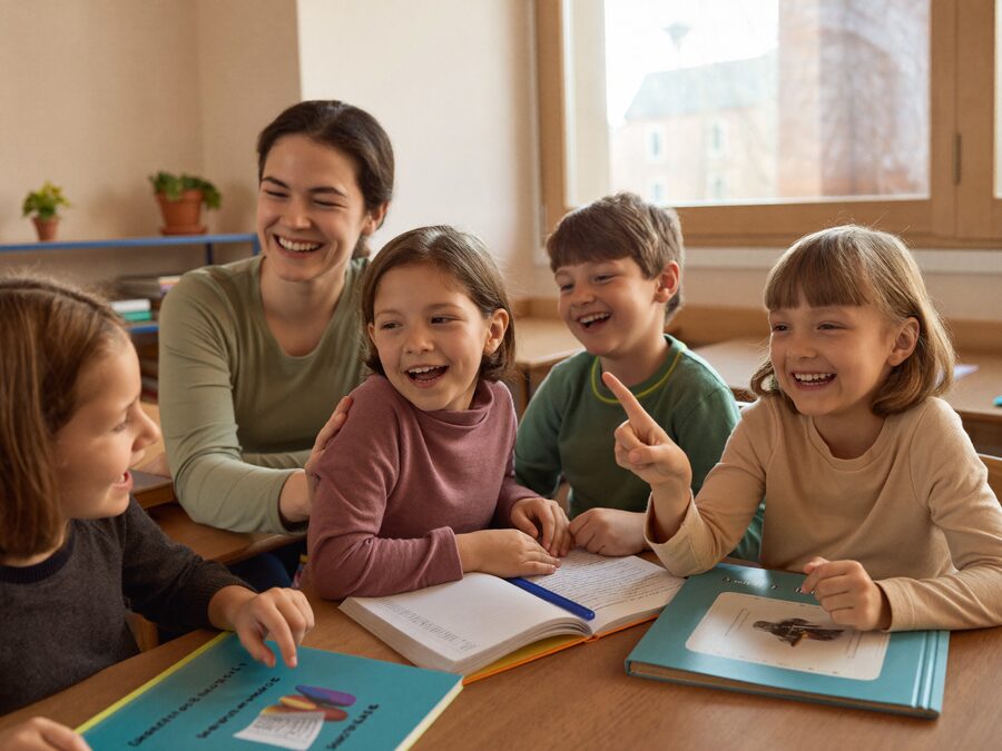 Deti na kurze angličtiny Callan for Kids s lektorkou